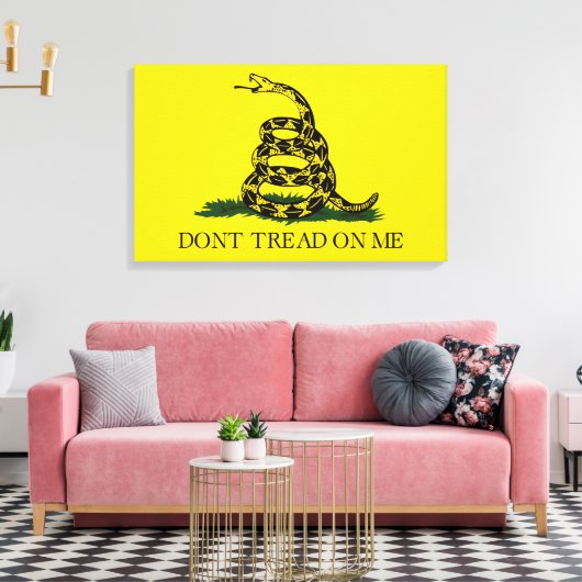 Draai me niet op Gadsden vlag Canvas Afdruk (Insitu (Woonkamer))