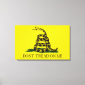 Draai me niet op Gadsden vlag Canvas Afdruk (Voorkant)