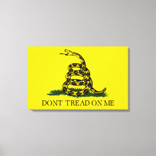 Draai me niet op Gadsden vlag Canvas Afdruk