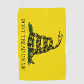 Draai me niet op Gadsden vlag Golfhanddoek (Voorkant)
