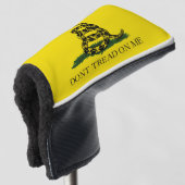 Draai me niet op Gadsden vlag Golfheadcover (3/4 voorkant)