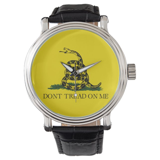 Draai me niet op Gadsden vlag Horloge (Voorkant)
