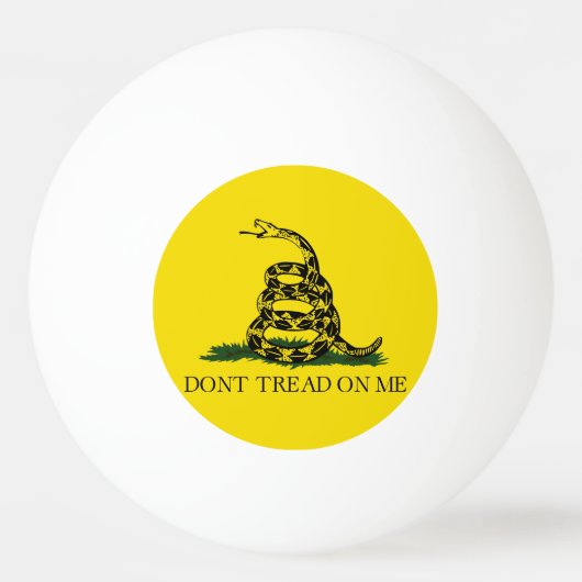 Draai me niet op Gadsden vlag Pingpongbal (Voorkant)