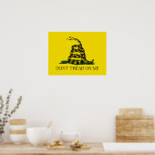 Draai me niet op Gadsden vlag Poster (Keuken)