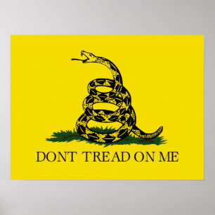 Draai me niet op Gadsden vlag Poster