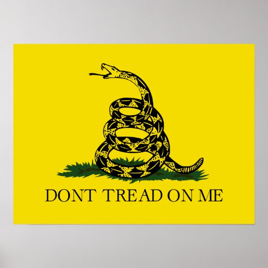 Draai me niet op Gadsden vlag Poster (Voorkant)