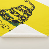 Draai me niet op Gadsden vlag Sherpa Deken (3/4)