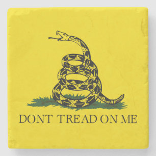 Draai me niet op Gadsden vlag Stenen Onderzetter