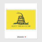 Draai me niet op Gadsden vlag Sticker (Vel)