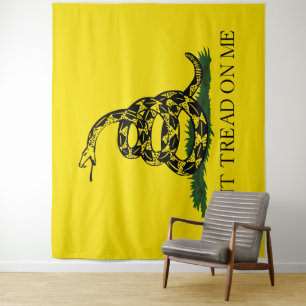 Draai me niet op Gadsden vlag Wandkleed