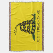 Draai me niet op mijn Gadsden vlag Drow Blanket Deken (Voorkant Verticaal)