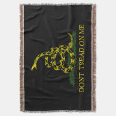 Draai me niet op mijn zwarte handtas met de vlag v deken (Voorkant Verticaal)