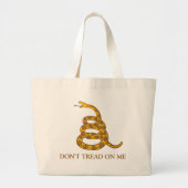 Draai me niet tegen Canvas tas Snake (Voorkant)