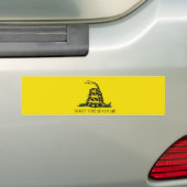Draai me niet tegen de bumpersticker Gadsden vlag (Op auto)