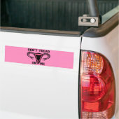 Draai me niet tegen Uterus Bumpersticker (Op Truck)