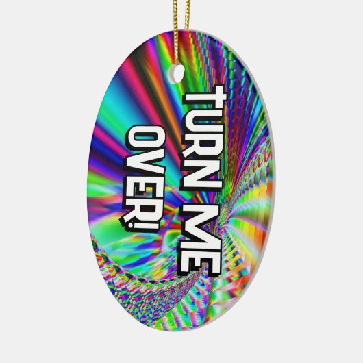 DRAAI ME OM! --- BEDANKT! DAT HAD IK NODIG! KERAMISCH ORNAMENT (Links)