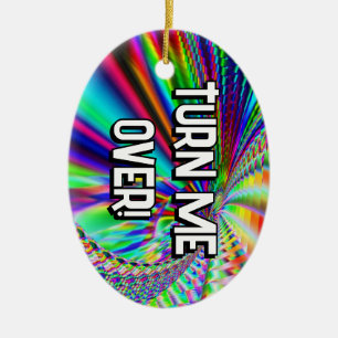 DRAAI ME OM! --- BEDANKT! DAT HAD IK NODIG! KERAMISCH ORNAMENT