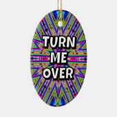 Draai me om / bedankt die ik nodig had keramisch ornament (Rechts)