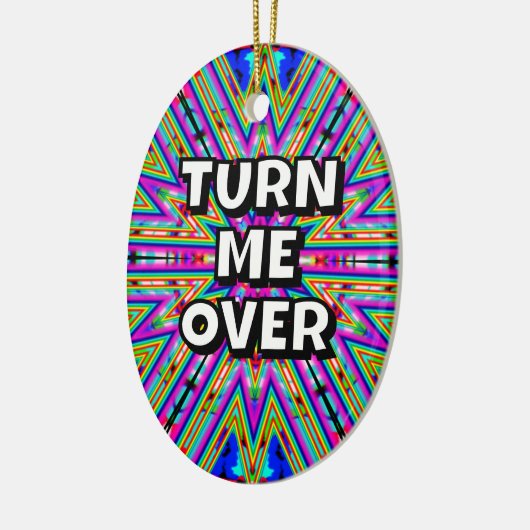 Draai me om / bedankt die ik nodig had keramisch ornament (Links)