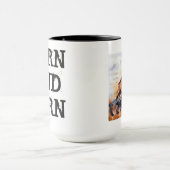 Draai me om en Burn maakt me wakker! Mok (Midden)