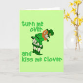 Draai me over en kus me Klaver Kaart (Gele Bloem)