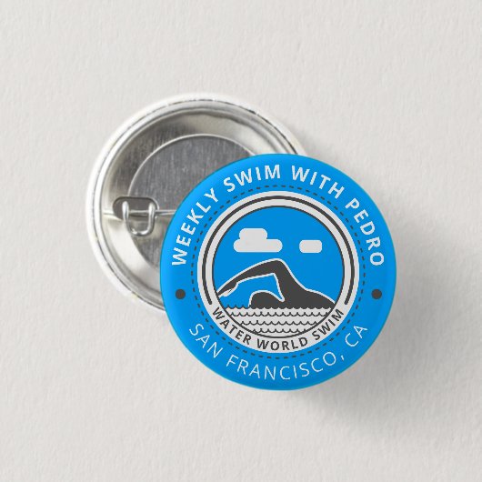 Draai met de knop Pedro Ronde Button 3,2 Cm (Voorkant /achterkant)