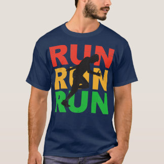 Draai met Marathon Jogger Runner Gift Idee T-shirt