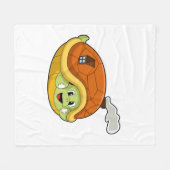 Draai met Shell als huis Fleece Deken (Voorkant (Horizontaal))