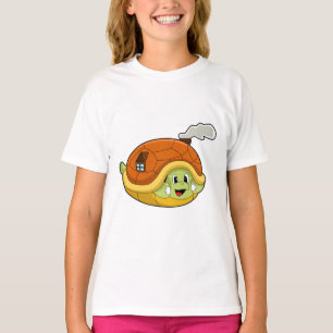 Draai met Shell als huis T-shirt
