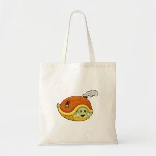 Draai met Shell als huis Tote Bag