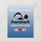 Draai met uw hart inspirerend briefkaart (Voorkant)