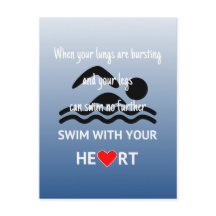 Draai met uw hart inspirerend briefkaart