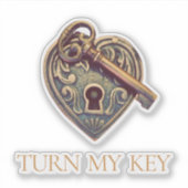 Draai mijn sleutel sticker (Voorkant)