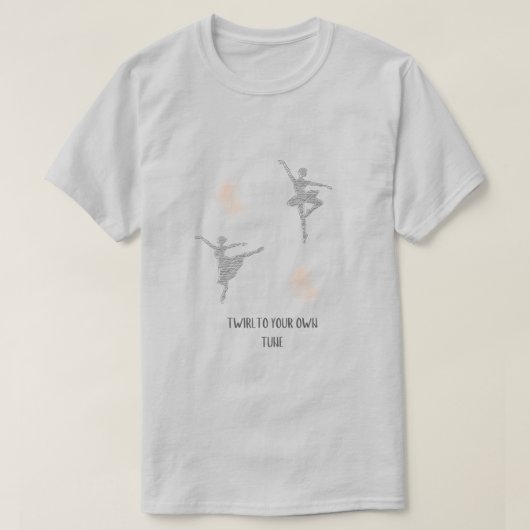 Draai naar je eigen tunnelballet t-shirt (Design voorkant)