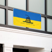 Draai niet aan de Oekraïne - Vinylbanner Spandoek (Buitenkant Gebouw)