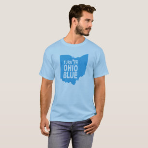 Draai Ohio Blue T-Shirt Progressieve liberale st