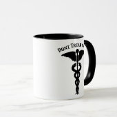 Draai ons niet op Caduceus Mok (Voorkant rechts)