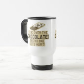 Draai over het chocolade reisbeker (Voorkant links)