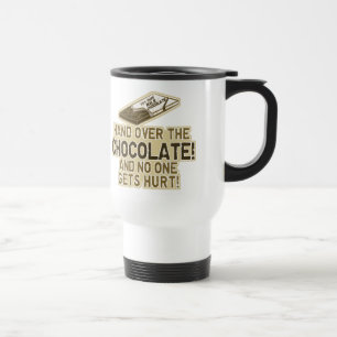Draai over het chocolade reisbeker