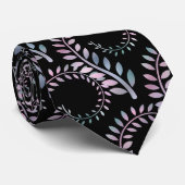 DRAAI PAARSE GRIJZE ZWARTE STROPDAS (Opgerold)