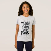 Draai pijn om in kracht t-shirt (Voorkant volledig)