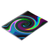 Draai Retro Blauw Notitieboek (Linkerzijde)
