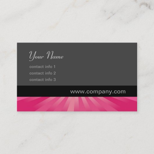 Draai - Roze Visitekaartje (Voorkant)