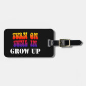 Draai Tune in grot omhoog Bagagelabel (Voorkant horizontaal)