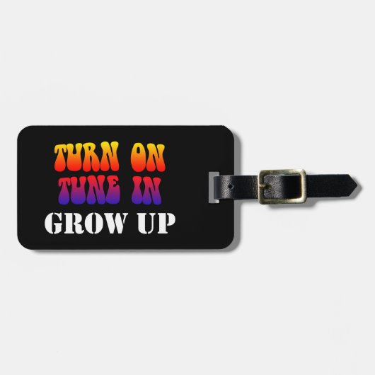 Draai Tune in grot omhoog Bagagelabel (Voorkant horizontaal)