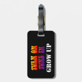 Draai Tune in grot omhoog Bagagelabel (Achterkant verticaal)