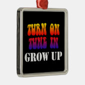 Draai Tune in grot omhoog Metalen Ornament (Rechts)