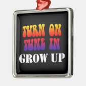 Draai Tune in grot omhoog Metalen Ornament (Links)