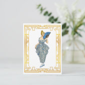 draai van de Mode van de eeuw Kunst Briefkaart (Staand voorkant)