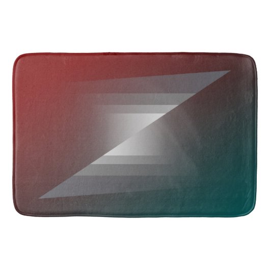 Draai van grijs op blauwgroen Bourgogne Badmat (Voorkant)